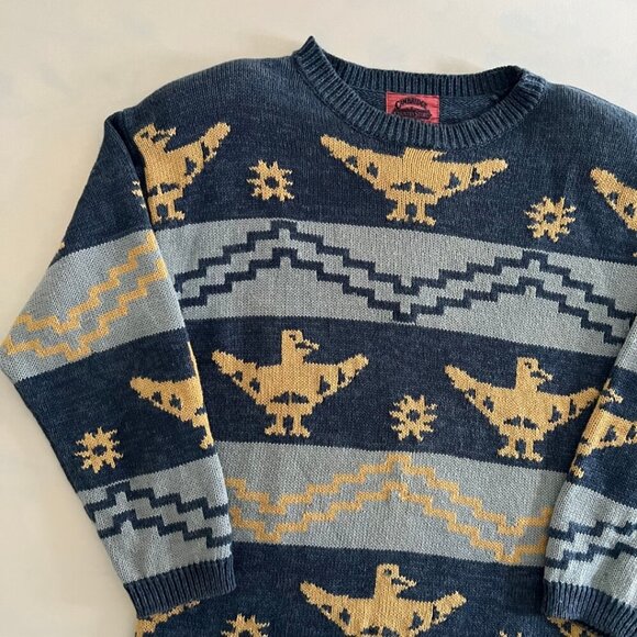 Cambridge Country Store VTG Southwest Knit Crewneck Sweater - Picture 3 of 6